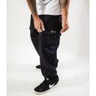 Calça Cargo Reta Stranger Simple Preta