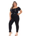 Calça Cigarrete Social Plus Size Sarja 48 ao 56 Shyros 35223