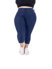 Calça corsario 3d plus size poliamida