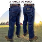 Calça Country Jeans Masculina Carpinteira Race Bull Stone Cowboy Sertanejo Lida