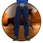 Calça country jeans masculina peão rodeio agro os boiadeiros