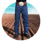 Calça country jeans masculina peão rodeio agro texas road