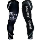 Calça de Compressão Térmica - Muay Thai - 2796P - Masculina Preto/Branco - Dominium -