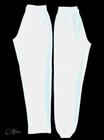 calça de moletom flanelada sem bolso cor branca com barra reta ou punho