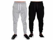 Calça de Moletom Masculino Confortável  lisa Academia Treino Inverno Plus Size até o G3- CM003