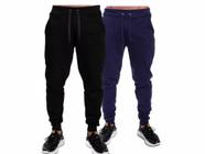 Calça de Moletom Masculino Confortável lisa Academia Treino Inverno Plus Size até o G3- CM003