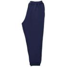 Calça De Moletom Plus Size Unissex Azul Com Bolso Lateral Treino Quentinha G1 ao G5
