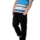 Calça De Sarja Infantil Com Elastano Lisa