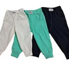 calça de sarja infantil menina kit com 3 calças