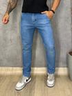 Calça Esporte Fino Masculina Jeans Social Modelo Slim Bolso Embutido