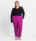 Calça Feminina Em Moletom Plus Size Rovitex Roxo