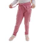 Calça Feminina Infantil Com Pregas