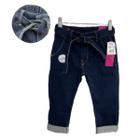 Calça feminina infantil Jogger amaciada