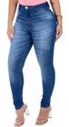 Calça Feminina Jeans Cintura Cós Alto Cor Modelo