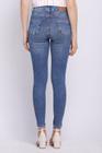 Calça Feminina Jeans Skinny Aplique Polo Wear Jeans Médio