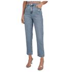 Calça Feminina Lado Avesso Jeans Mom Destroyed - L12514