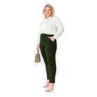 Calça Feminina Plus Size Ponto Roma