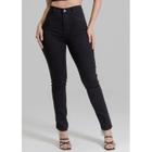 Calça Feminina Sarja Sawary Hot Pants Modelagem Perfeita Premium Original Preto