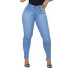 Calça Feminina Skinny Jeans Tradicional Cintura Alta Elegante Casual