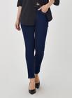 Calça feminina skinny visual jeans azul escuro