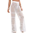 Calça Feminina Tricot Moda Praia Pantalona