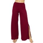 Calça Flare Pantalona Vekyo Cintura Alta Com Fenda