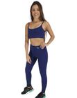 Calça Fuseau Telinha Villa Sports AZUL ECLIPSE AZUL ECLIPSE