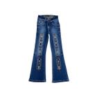 Calça Infantil Country West Dust Bootcut Flare Bordado - Ref.CL27915