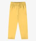 Calça Infantil Feminina Moletom Rovi Kids Amarelo