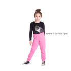 Calça Infantil Feminino Moletom Punho Inverno 7295