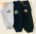 Calça Infantil Menino Moletom Bordada Saruel