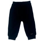 Calça infantil preto bordado urso