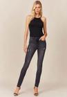 Calça Jeans Acostamento Anna Skinny Black