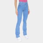 Calça Jeans Boot Cut Sawary Cintura Alta Feminina