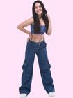 Calça Jeans Cargo Feminina Juvenil Jeans