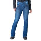 Calça Jeans Country Minuty Original Feminina Com Muito Brilho De Strass Para Usar No Rodeio Ref 241465