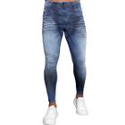 Calça Jeans Destroyed Super Skinny Pigmento Manchada Premium