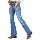 Calça Jeans Feminina Arkansa Bordada West Dust