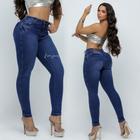 Calça Jeans Feminina Cintura Alta Skinny Lycra Empina Bumbum Envio Imediato Premium