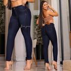 Calça Jeans Feminina Cintura Alta Skinny Lycra Empina Bumbum Envio Imediato Premium