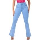 Calça Jeans Feminina Com Elastano Cós Alto Tradicional