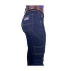 Calça Jeans Feminina Country Carpinteira Os Boiadeiros Amaciada Flare Ref: 590
