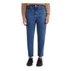 Calça Jeans Feminina Hering Reta Cropped Azul - H9KH1BSN