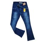 Calça jeans feminina juvenil com lycra Tam 10