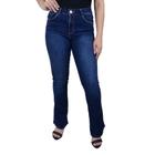 Calça Jeans Feminina Lado Avesso Curve Flare Azul - L124053