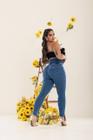 Calça Jeans Feminina Modeladora Fantástica Marmorizada Mamacita