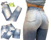 Calça jeans empina bumbum com cós vazado 56575 - Calça jeans empina bumbum  com cós vazado 56575 - RHERO
