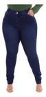 Calça Jeans Feminina Plus Size Modeladora Chapa Barriga Slim