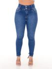 Calça jeans feminina premium gladiadora espartilho com 2 botão new vintage