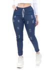 Calça Jeans Feminina Punho Elastíco Blogueira Ref. 15540